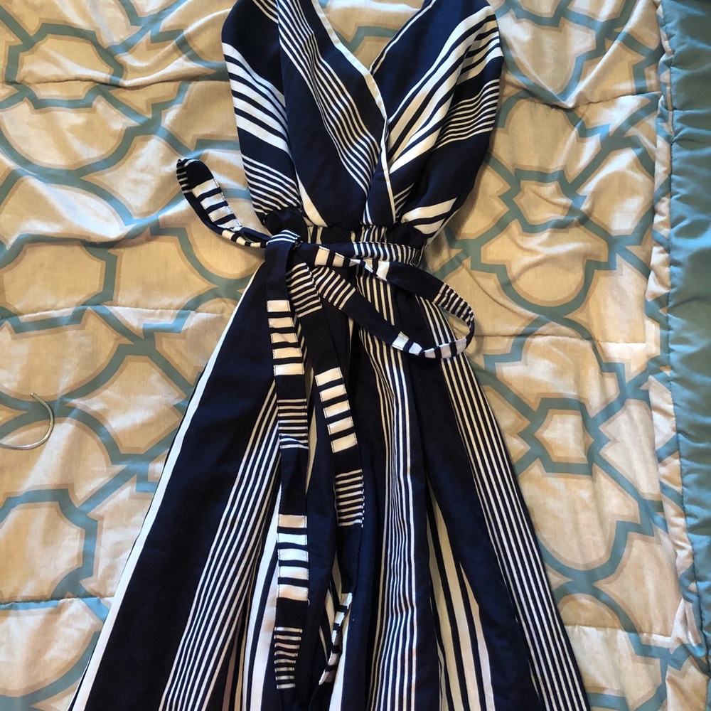 Striped maxi-romper!